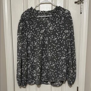 Gray Patterned Women's Top